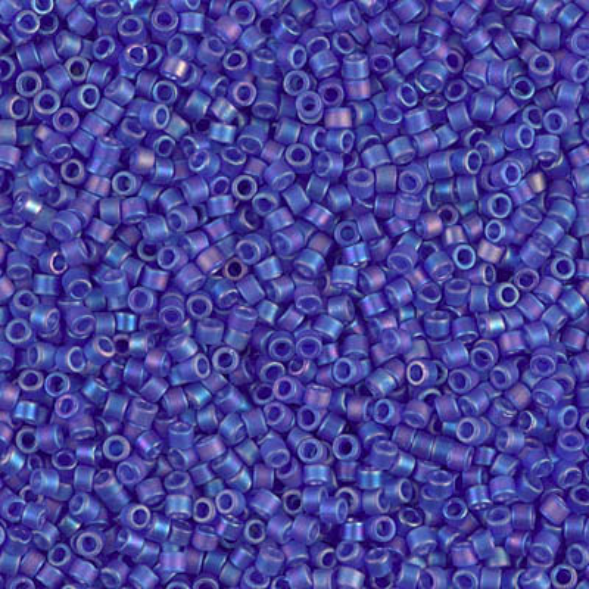 Miyuki 11/0 Delica Beads, DB0864, Matte Cobalt AB, 5g