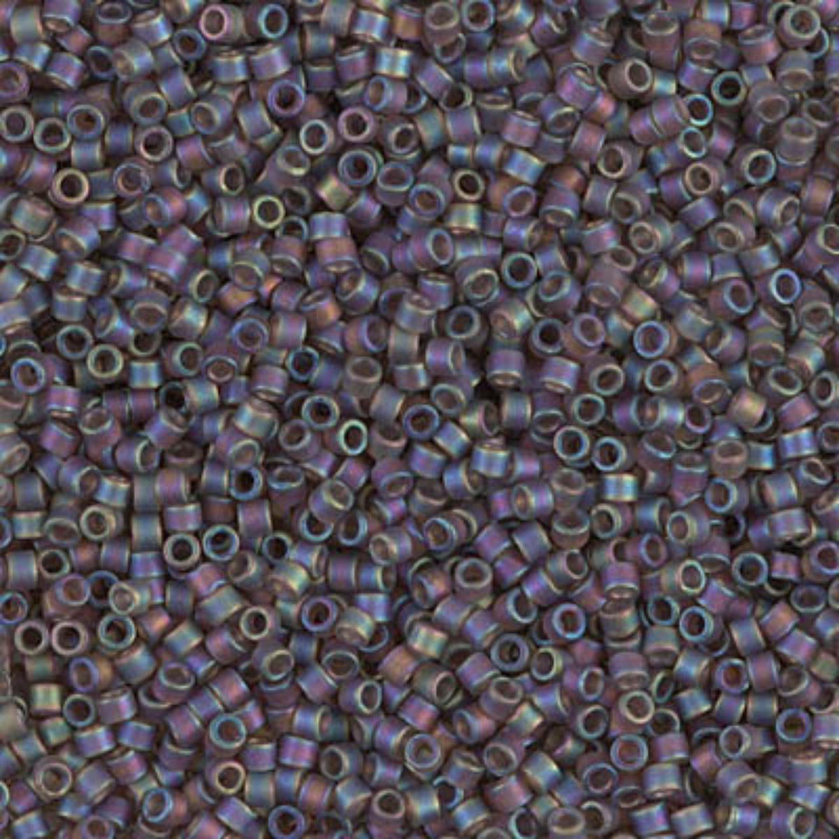 Miyuki 11/0 Delica Beads, DB0865, Matte Brown AB, 5g
