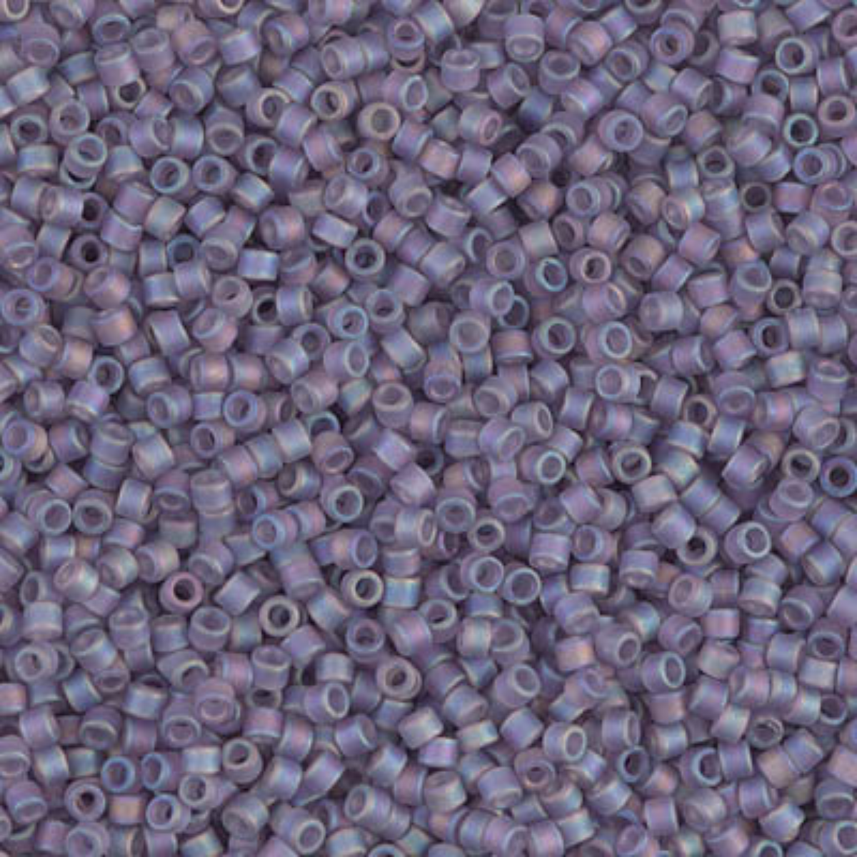 Miyuki 11/0 Delica Beads, DB0870, Matte Transparent Light Amethyst AB, 5g
