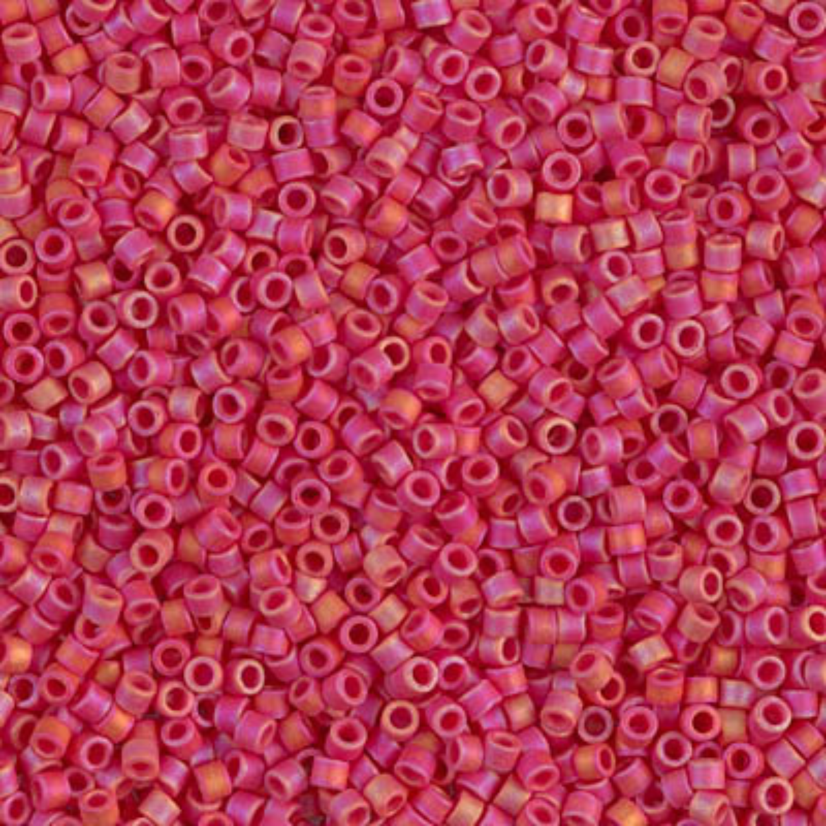 Miyuki 11/0 Delica Beads, DB0874, Matte Opaque Maroon AB, 5g