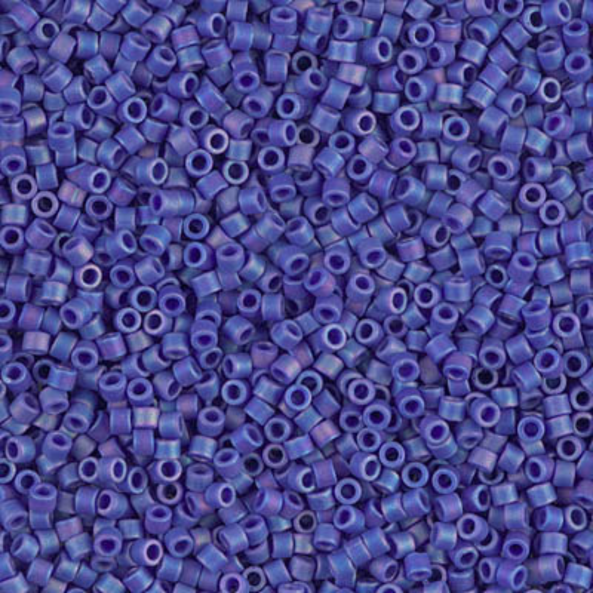 Miyuki 11/0 Delica Beads, DB0880, Matte Opaque Dark Blue AB, 5g