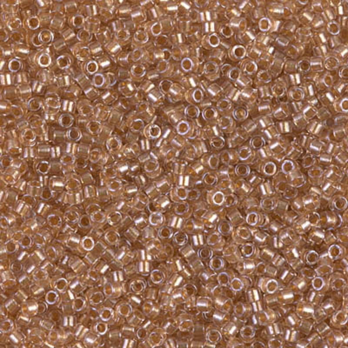 Miyuki 11/0 Delica Beads, DB0901, Crystal Sparkling Gold Lined, 5g