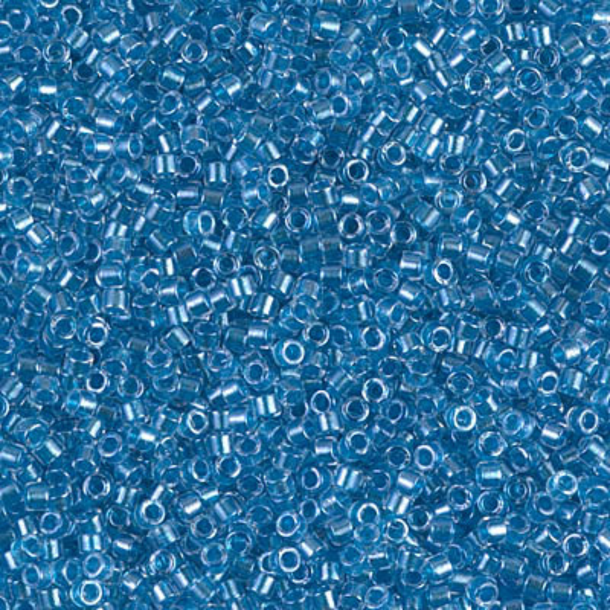 Miyuki 11/0 Delica Beads, DB0905, Crystal Sparkling Aqua Lined, 5g
