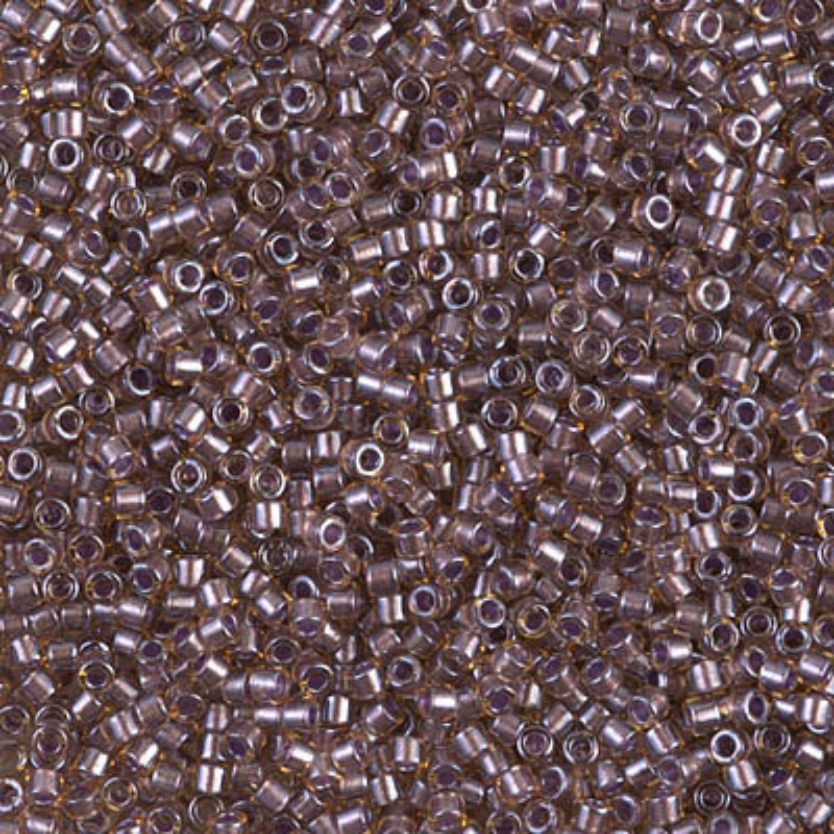 Miyuki 11/0 Delica Beads, DB0912, Topaz Sparkling Light Amethyst Lined, 5g
