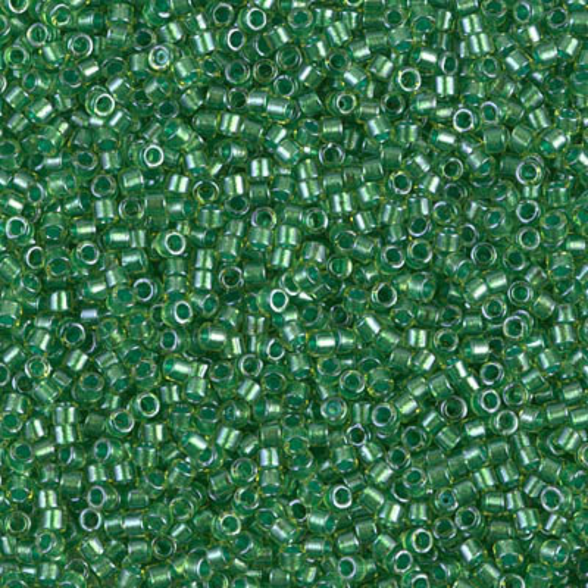Miyuki 11/0 Delica Beads, DB0916, Chartreuse Sparkling Light Green Lined, 5g