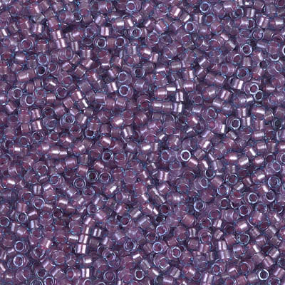 Miyuki 11/0 Delica Beads, DB0922, Aqua Sparkling Rose Lined, 5g