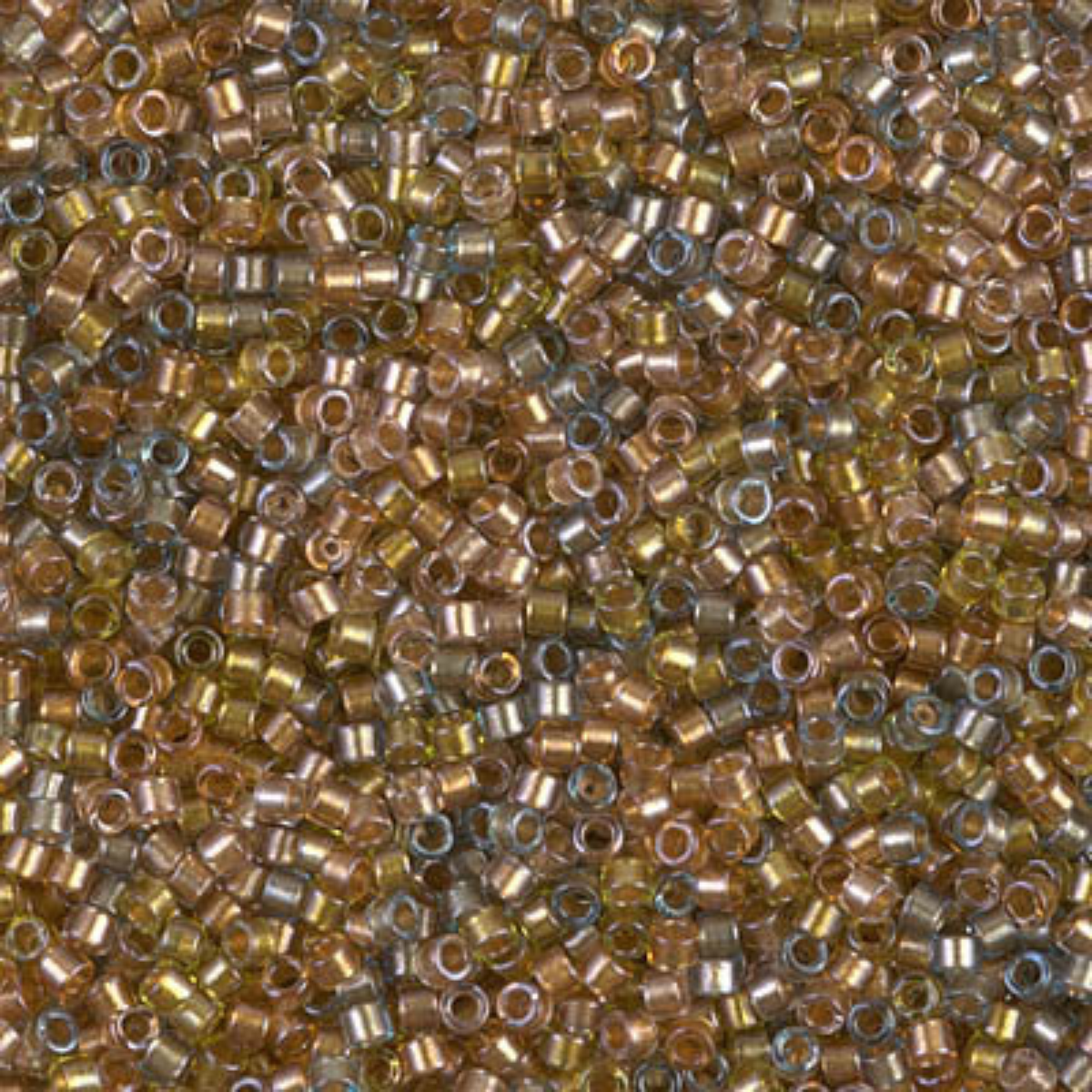 Miyuki 11/0 Delica Beads, DB0981, Metallic Lined Mix, 5g