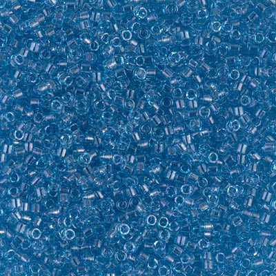 Miyuki 11/0 Delica Beads, DB0113, Transparent Blue Luster, 5g