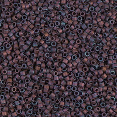 Miyuki 11/0 Delica Beads, DB0312, Metallic Matte Copper, 5g