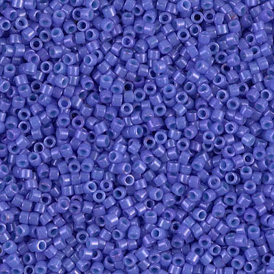 Miyuki 11/0 Delica Beads, DB0661, Opaque Purple Dyed, 5g