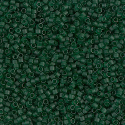 Close-up of dark green beads