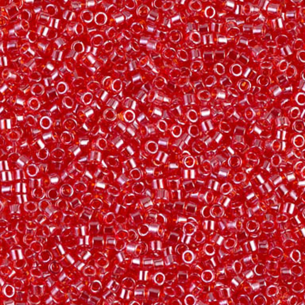 Miyuki 11/0 Delica Beads, DB0098, Transparent Light Siam Luster, 5g
