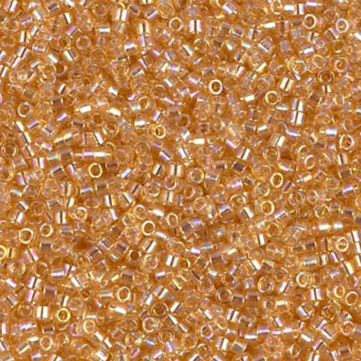 Miyuki 11/0 Delica Beads, DB0099, Transparent Light Topaz Luster, 5g