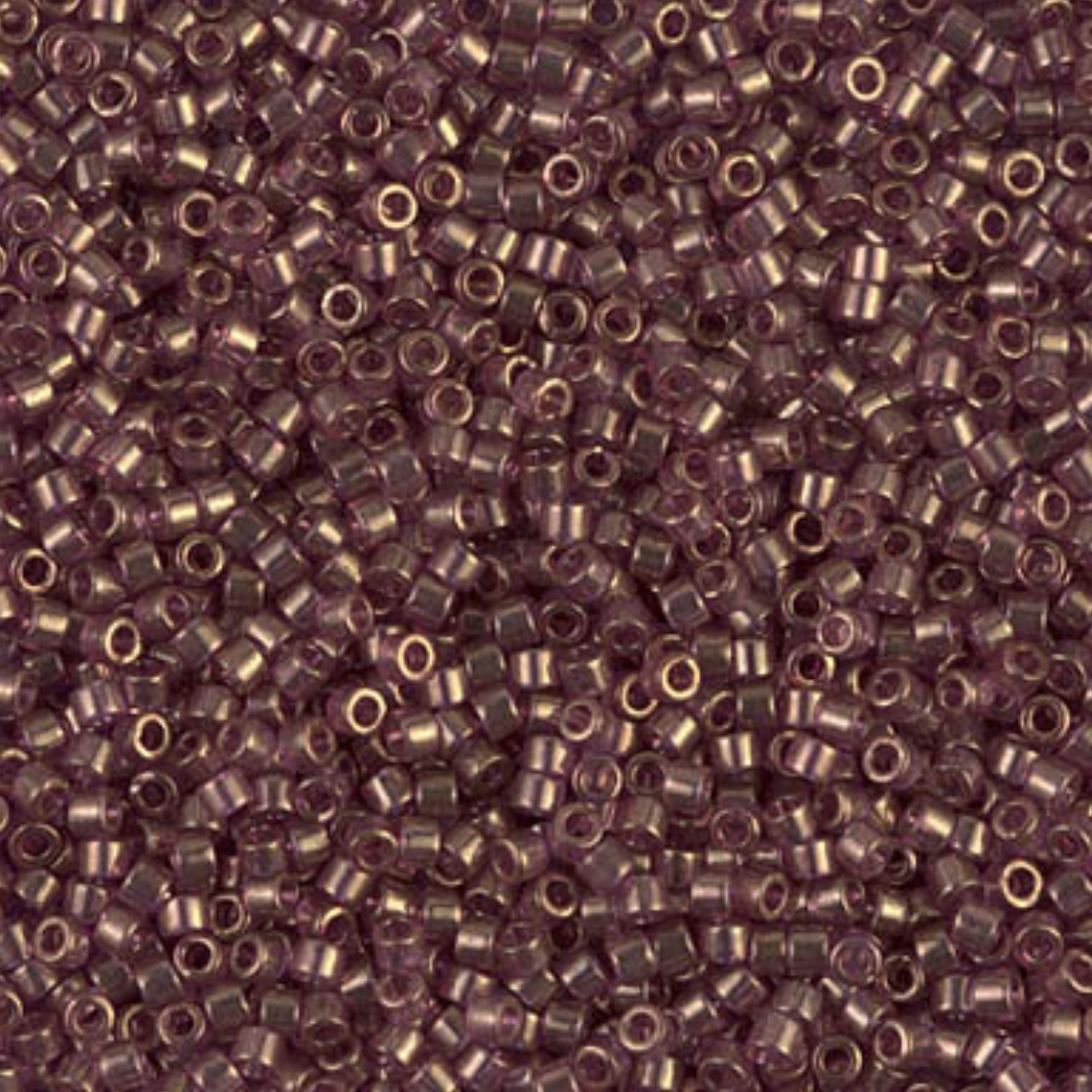 Miyuki 11/0 Delica Beads, DB0108, Gold Luster Amethyst, 5g