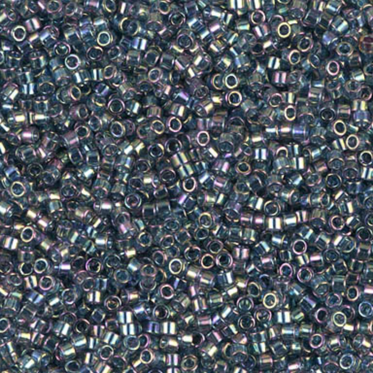 Miyuki 11/0 Delica Beads, DB0111, Transparent Gray Luster AB, 5g