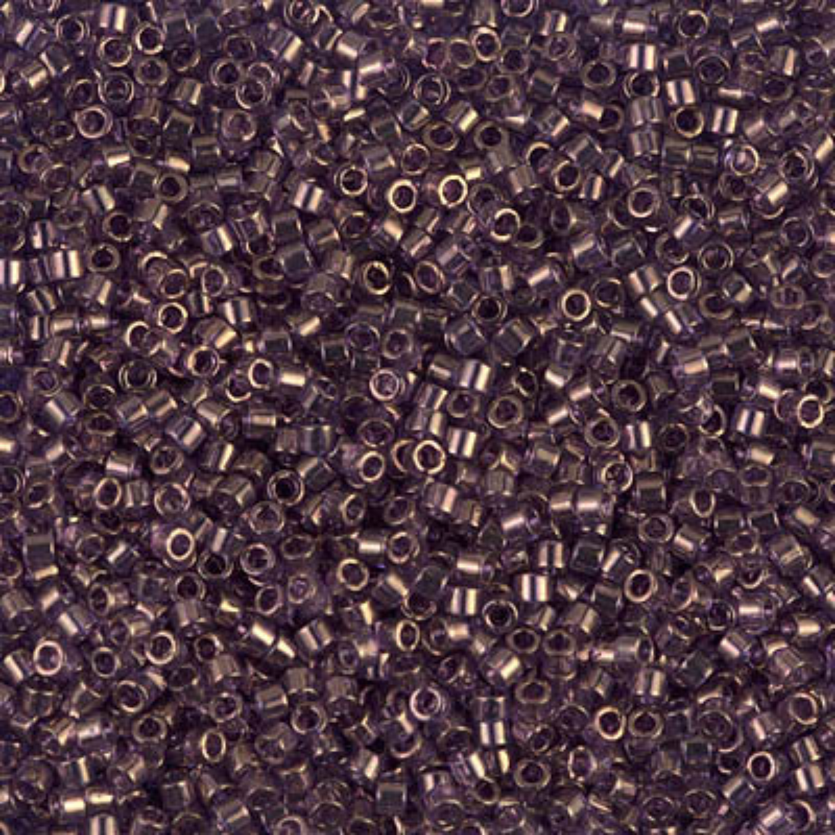 Miyuki 11/0 Delica Beads, DB0117, Lavender Blue Gold Luster Red, 5g