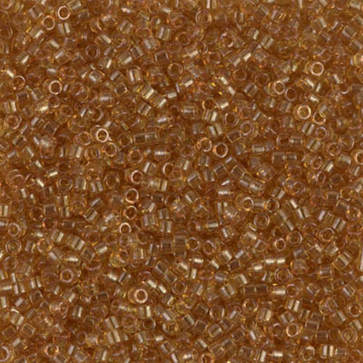Miyuki 11/0 Delica Beads, DB0118, Transparent Saffron Luster, 5g