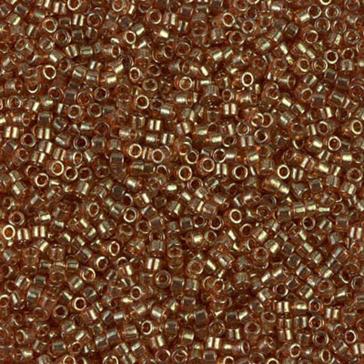 Miyuki 11/0 Delica Beads, DB0121, Dark Topaz Gold Luster, 5g