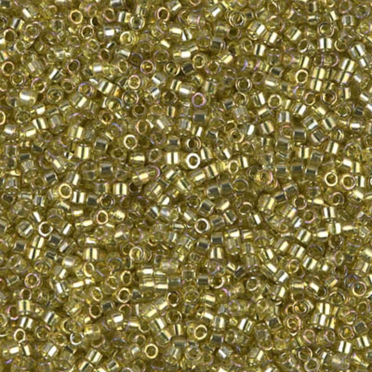 Miyuki 11/0 Delica Beads, DB0124, Transparent Chartreuse Luster, 5g