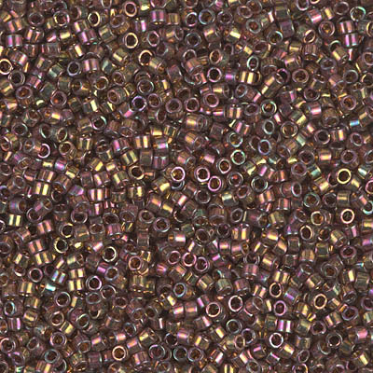 Miyuki 11/0 Delica Beads, DB0126, Cinnamon Gold Rainbow Luster, 5g