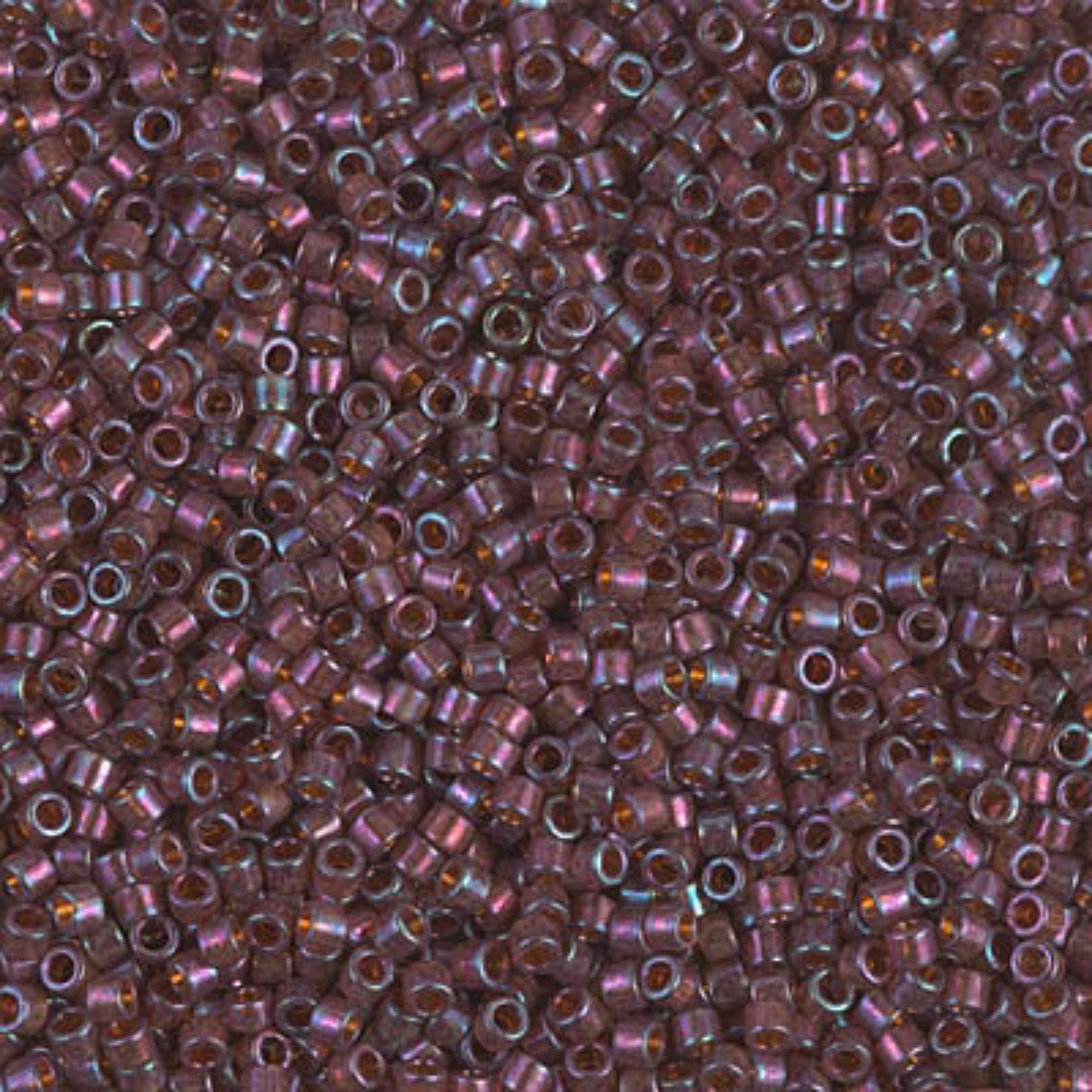 Miyuki 11/0 Delica Beads, DB0129, Mulberry Rainbow Gold Luster, 5g