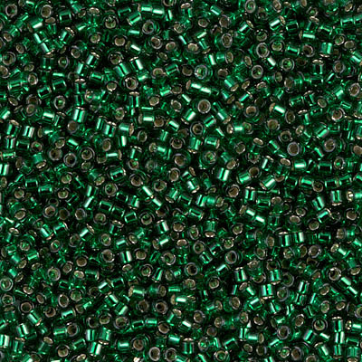 Miyuki 11/0 Delica Beads, DB0148, Silver Lined Green, 5g