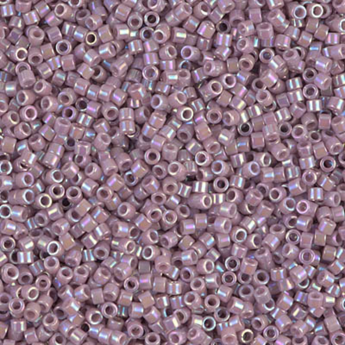Miyuki 11/0 Delica Beads, DB0158, Opaque Lilac AB, 5g