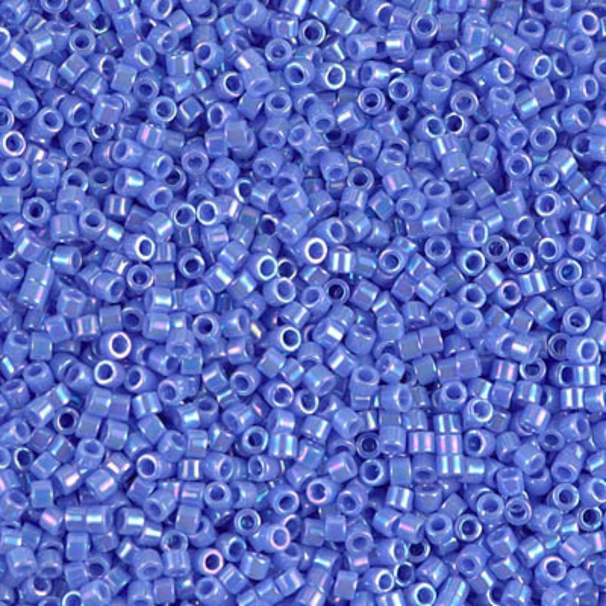 Miyuki 11/0 Delica Beads, DB0167, Opaque Light Sapphire AB, 5g