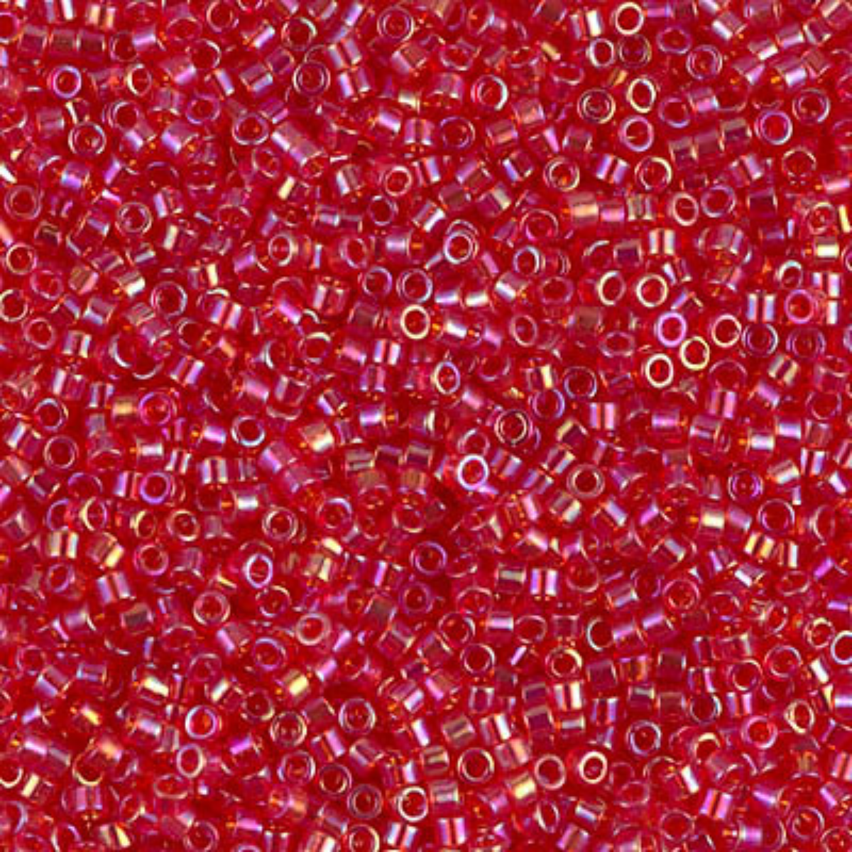 Miyuki 11/0 Delica Beads, DB0172, Transparent Light Siam AB, 5g