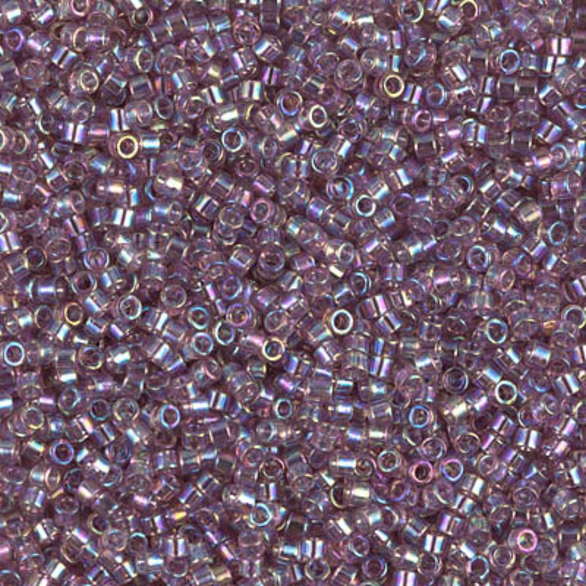 Miyuki 11/0 Delica Beads, DB0173, Transparent Smoky Amethyst AB, 5g