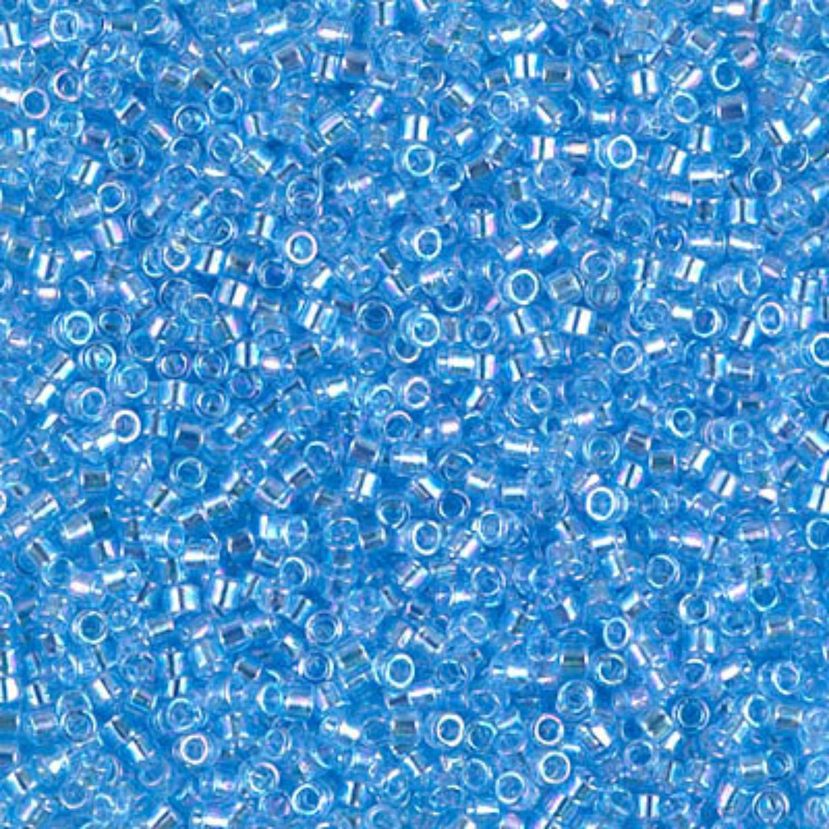Miyuki 11/0 Delica Beads, DB0176, Transparent Light Sapphire AB, 5g