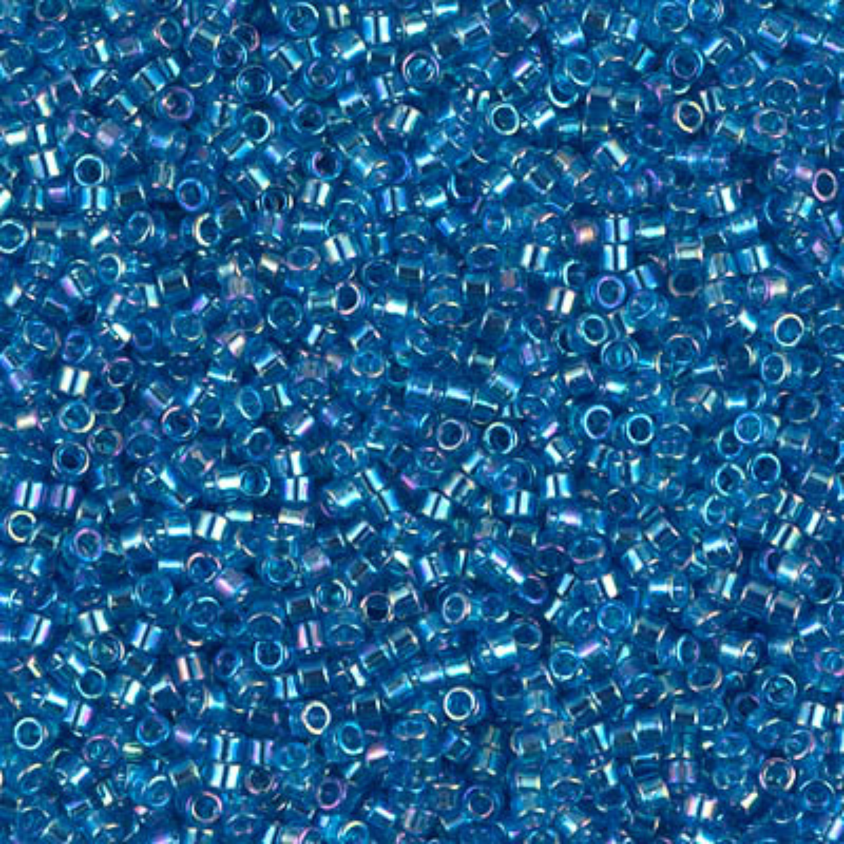 Miyuki 11/0 Delica Beads, DB0177, Transparent Aquamarine AB, 5g