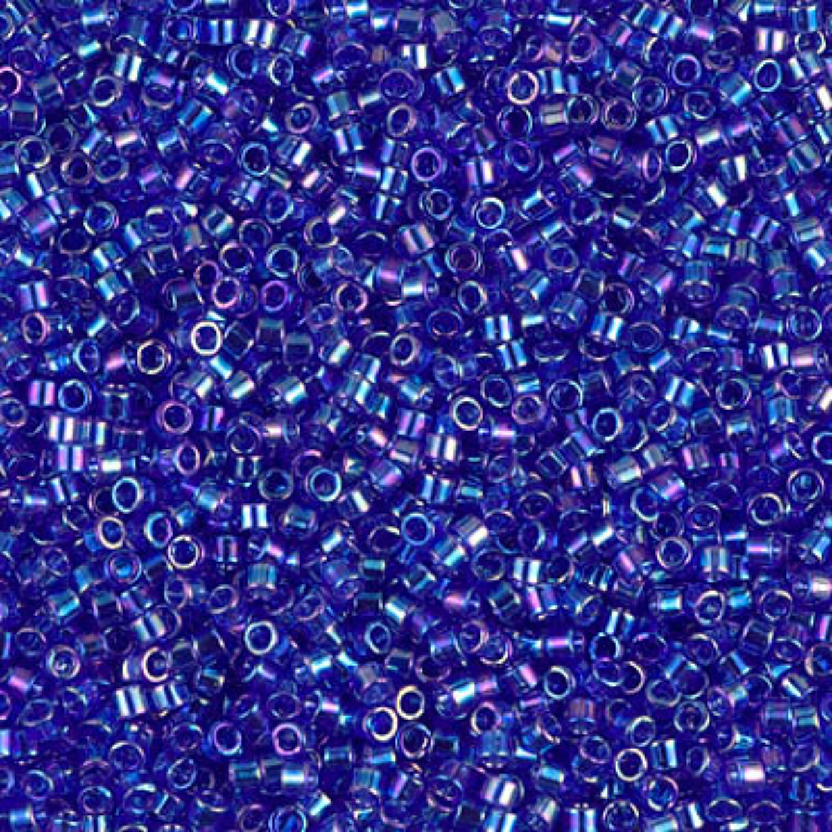 Miyuki 11/0 Delica Beads, DB0178, Transparent Sapphire AB, 5g