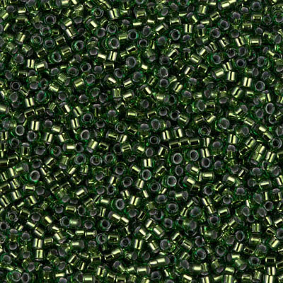 Miyuki 11/0 Delica Beads, DB0182, Silver Lined Olivine, 5g