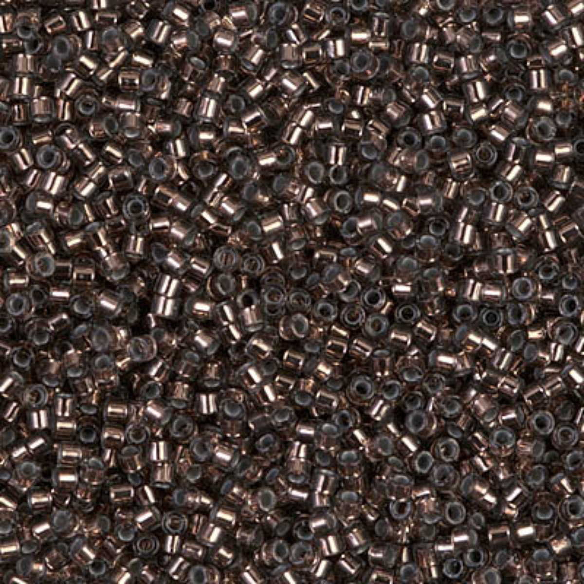 Miyuki 11/0 Delica Beads, DB0184, Silver Lined Bronze, 5g