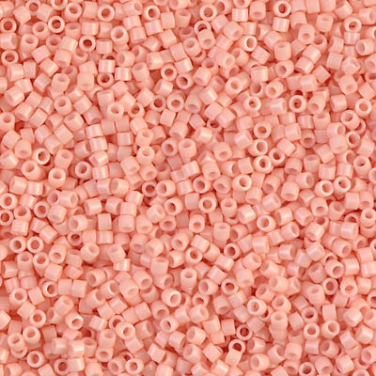 Miyuki 11/0 Delica Beads, DB0206-1, Opaque Salmon, 5g
