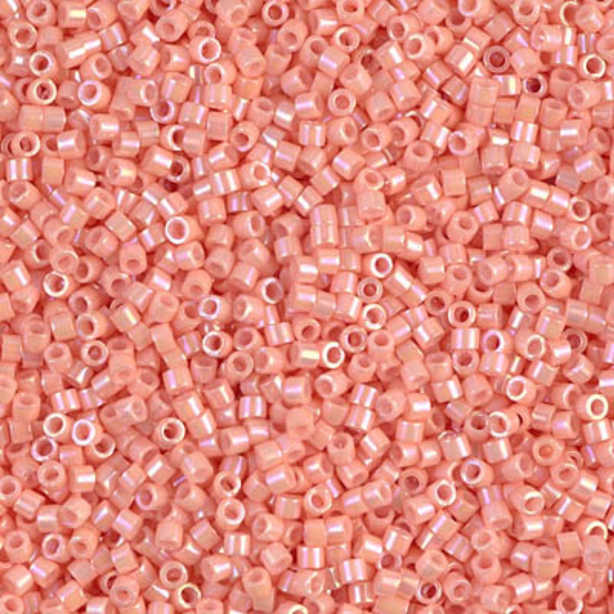 Miyuki 11/0 Delica Beads, DB0207-1, Opaque Peach Luster, 5g