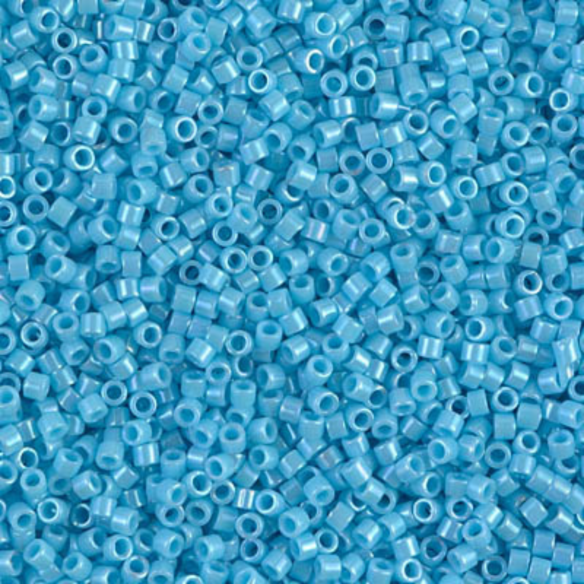 Miyuki 11/0 Delica Beads, DB0215, Opaque Sky Blue Luster, 5g