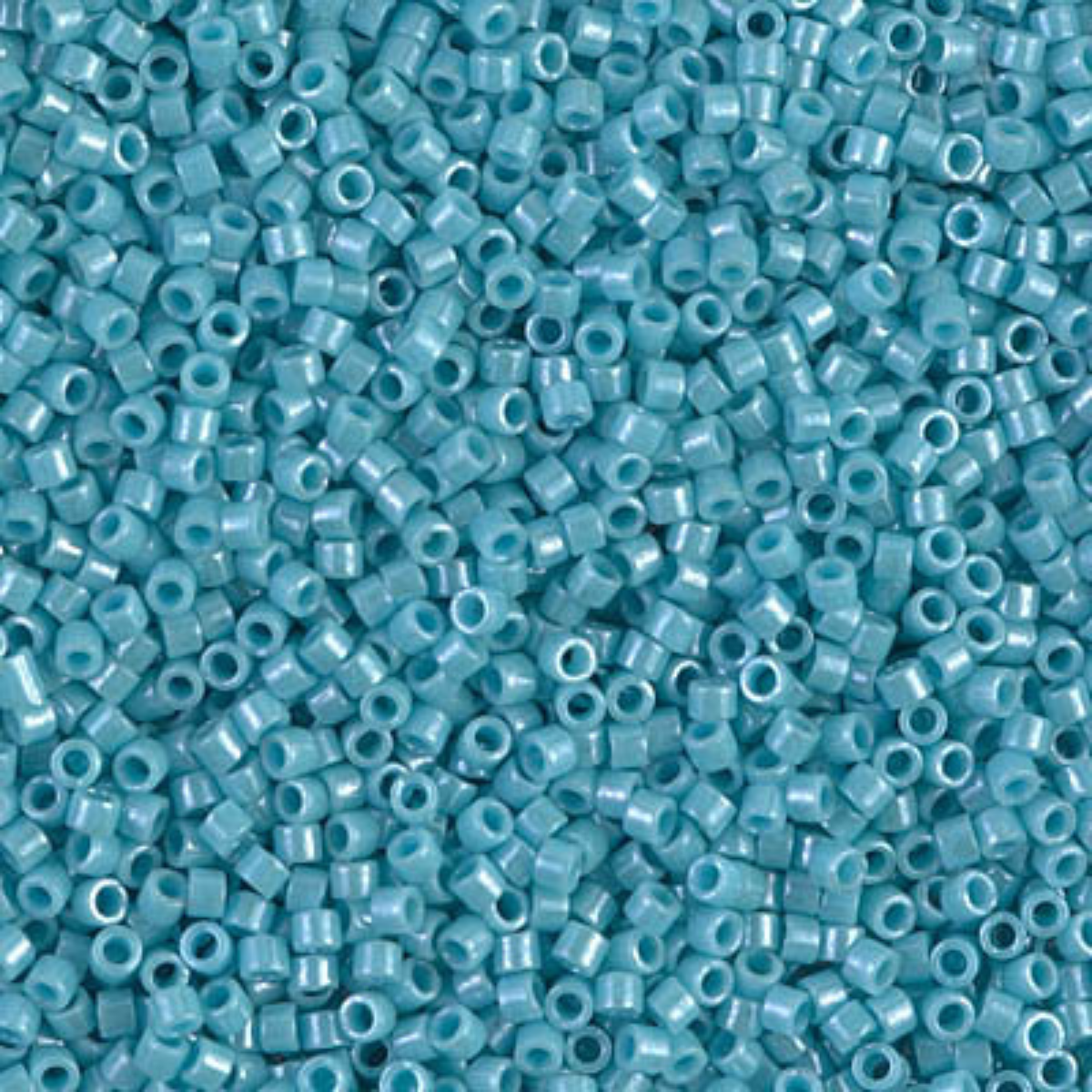 Miyuki 11/0 Delica Beads, DB0217, Opaque Light Aqua Luster, 5g