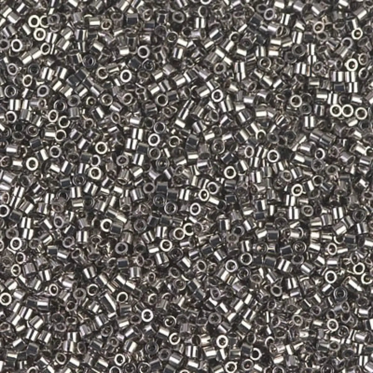 Miyuki 15/0 Delica beads, DBS-0021, Steel, 7 grams - The Argus Collection