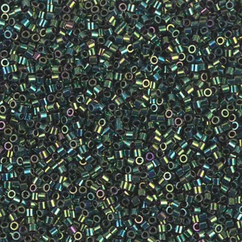 Miyuki 15/0 Delica beads, DBS-0027, Metallic Teal Iris, 7 grams - The Argus Collection