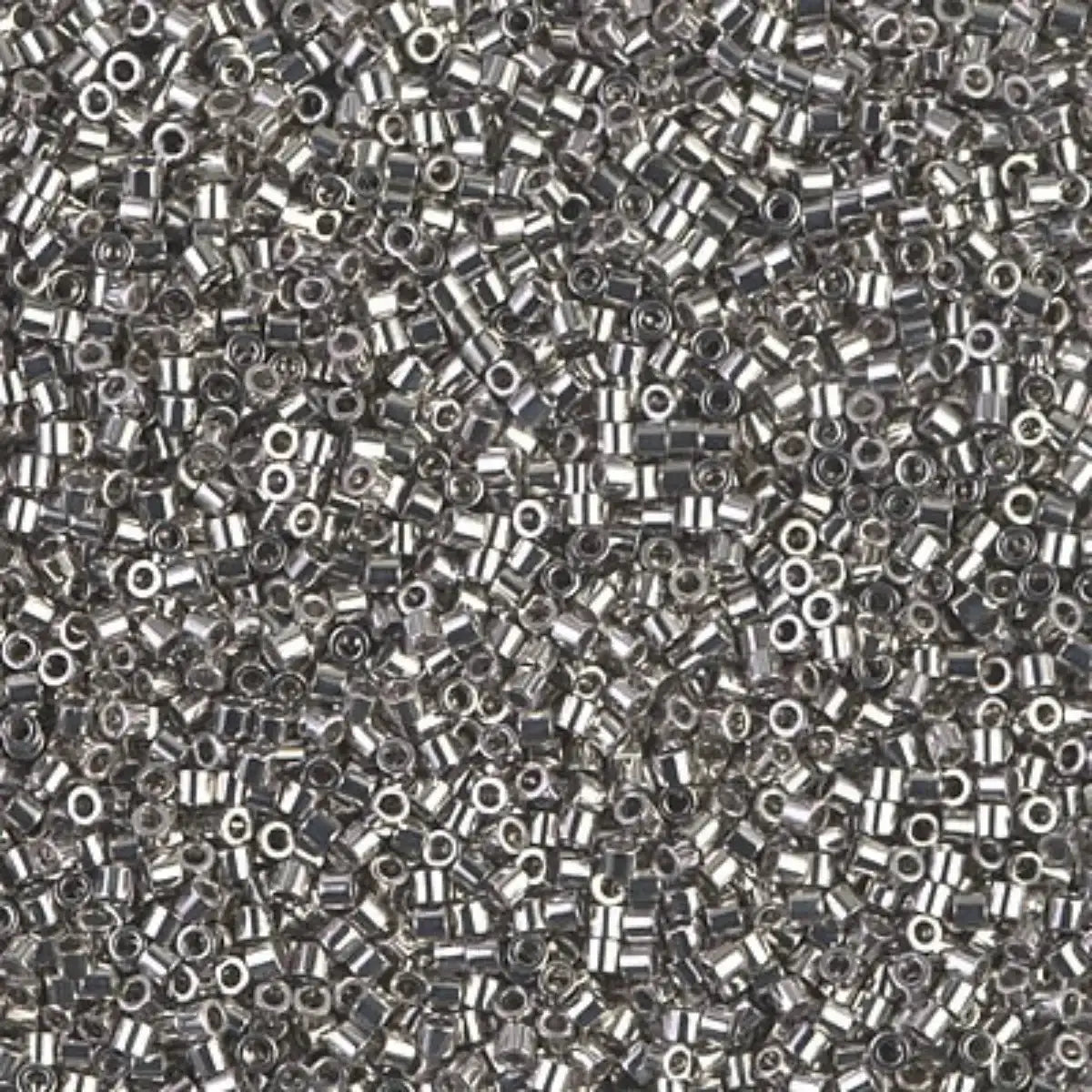 Miyuki 15/0 Delica beads, DBS-0038, Palladium Plated, 5 grams - The Argus Collection