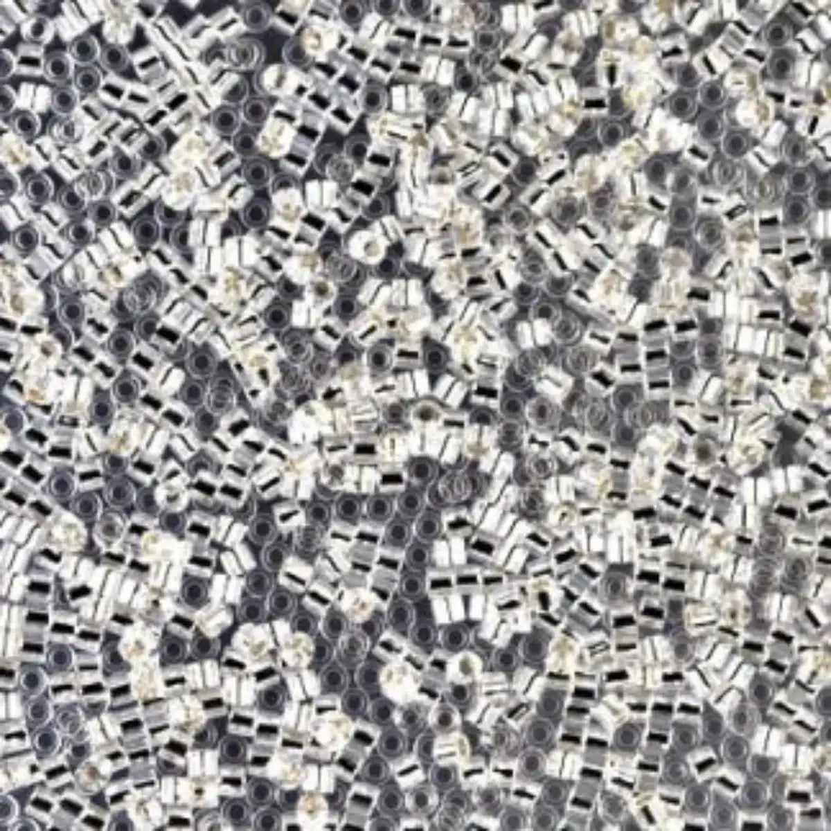 Miyuki 15/0 Delica beads, DBS-0041, Silver Lined Crystal, 7 grams - The Argus Collection
