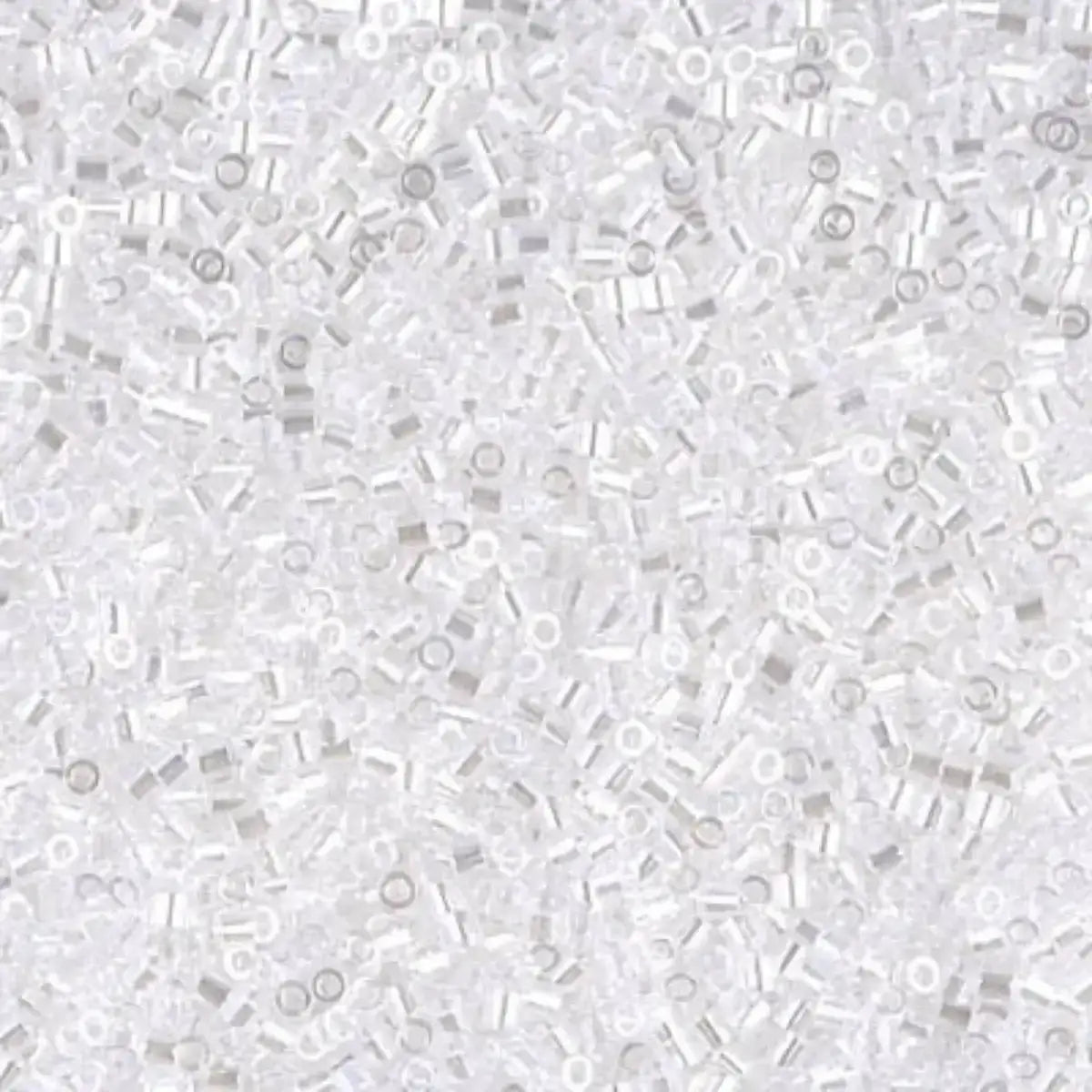 Miyuki 15/0 Delica beads, DBS-0050, Crystal Luster, 5.2 grams - The Argus Collection