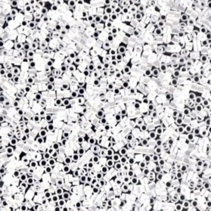 Miyuki 15/0 Delica Beads, DBS-0201, White Pearl, 7 grams - The Argus Collection