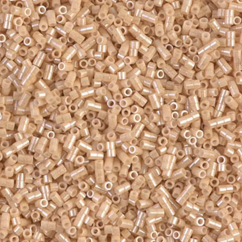 Miyuki 15/0 Delica Beads, DBS-0205, Ceylon Beige, 7 grams - The Argus Collection