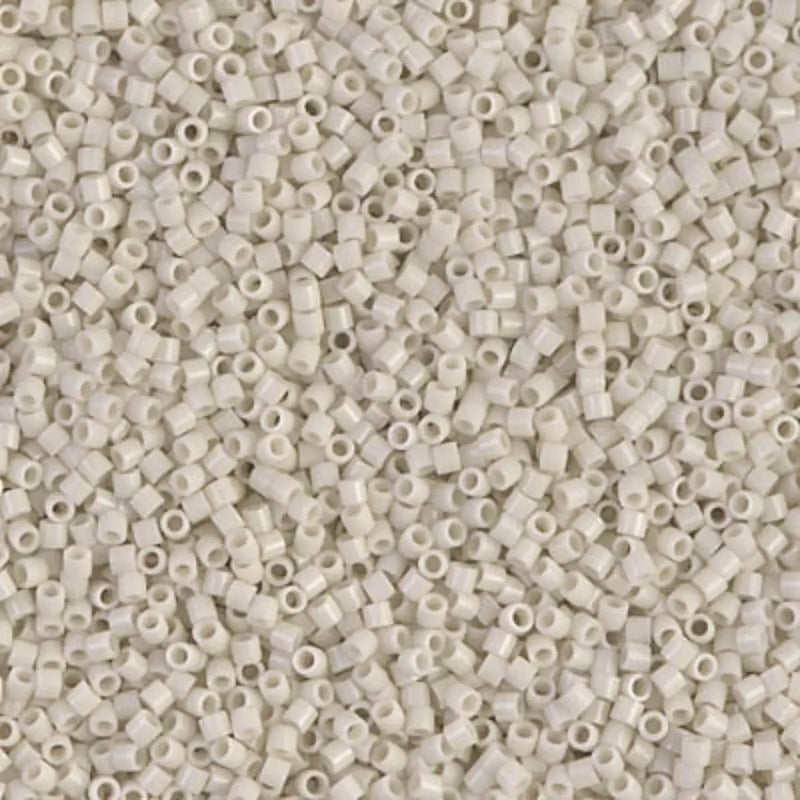 Miyuki 15/0 Delica Beads, DBS-0261, Linen Opaque Luster, 7 grams - The Argus Collection