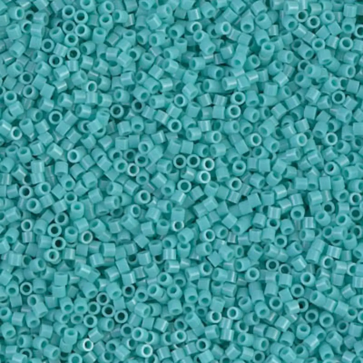Miyuki 15/0 Delica Beads, DBS-0729, Opaque Turquoise Green, 7 grams - The Argus Collection