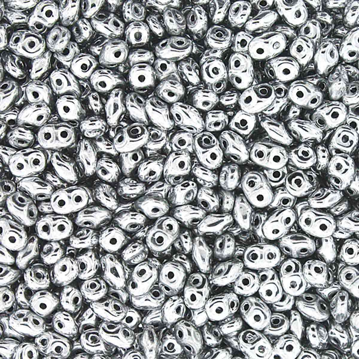 Miniduo Beads, Crystal Full Labrador, 10g.
