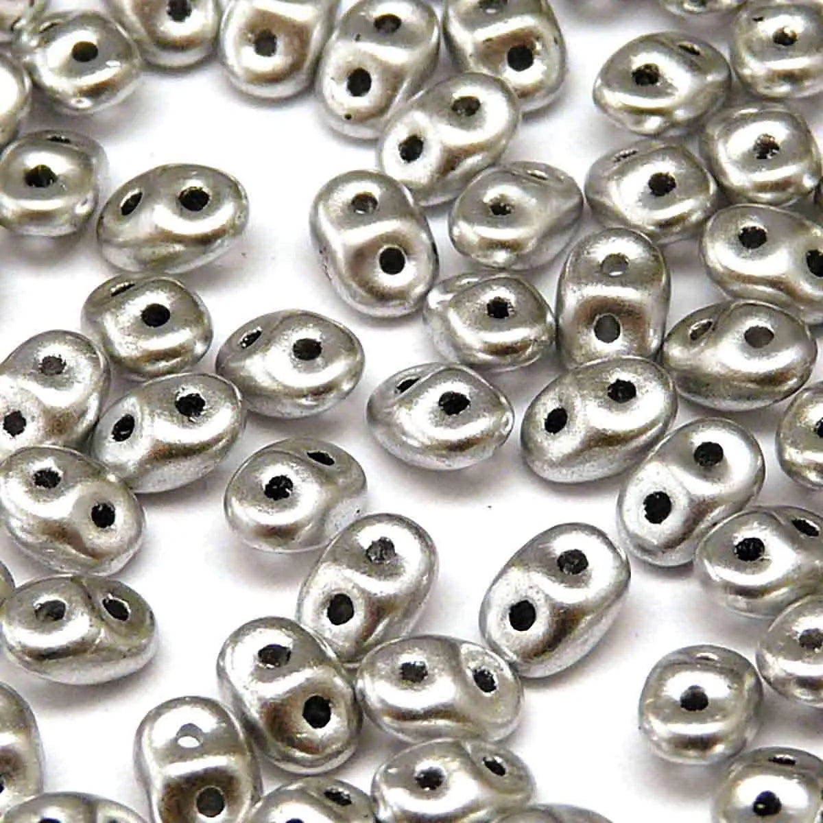 Superduo Beads, Bronze Aluminum, 10g.